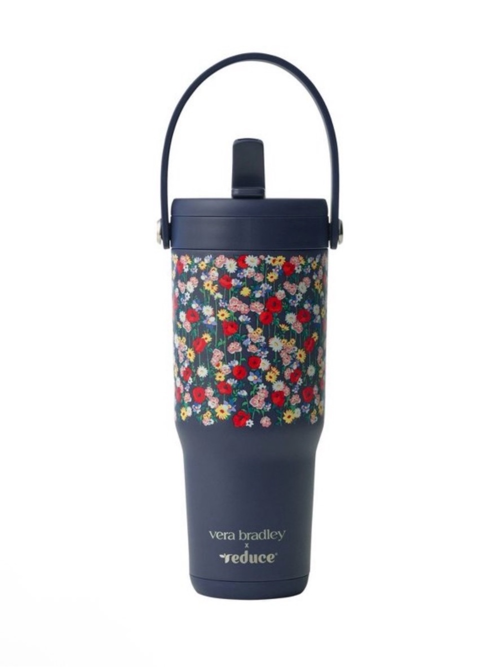 Vera Bradley Collab Reduce 24oz Leak Proof Stainless Insulated Straw Tumbler